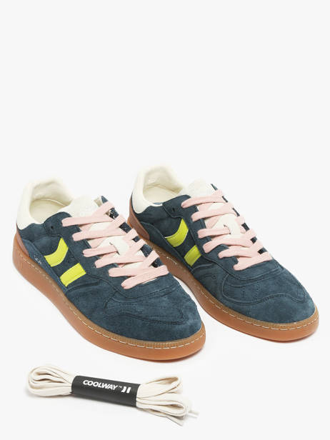 Sneakers Uit Leder Coolway Blauw men 86036020 ander zicht 2